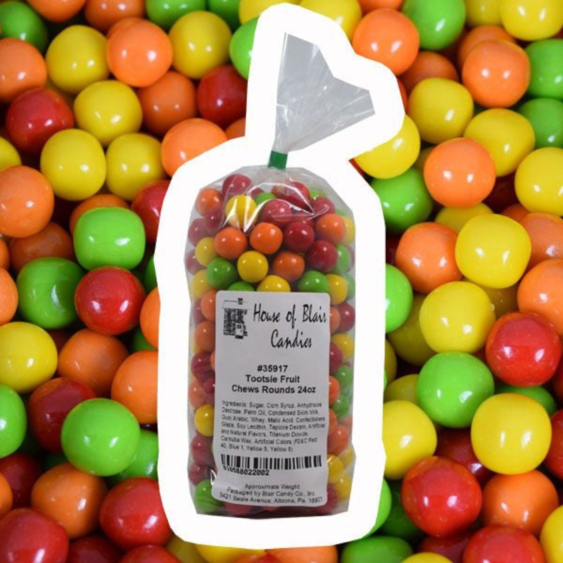 Tootsie Fruit Chew Rounds 24oz Bag