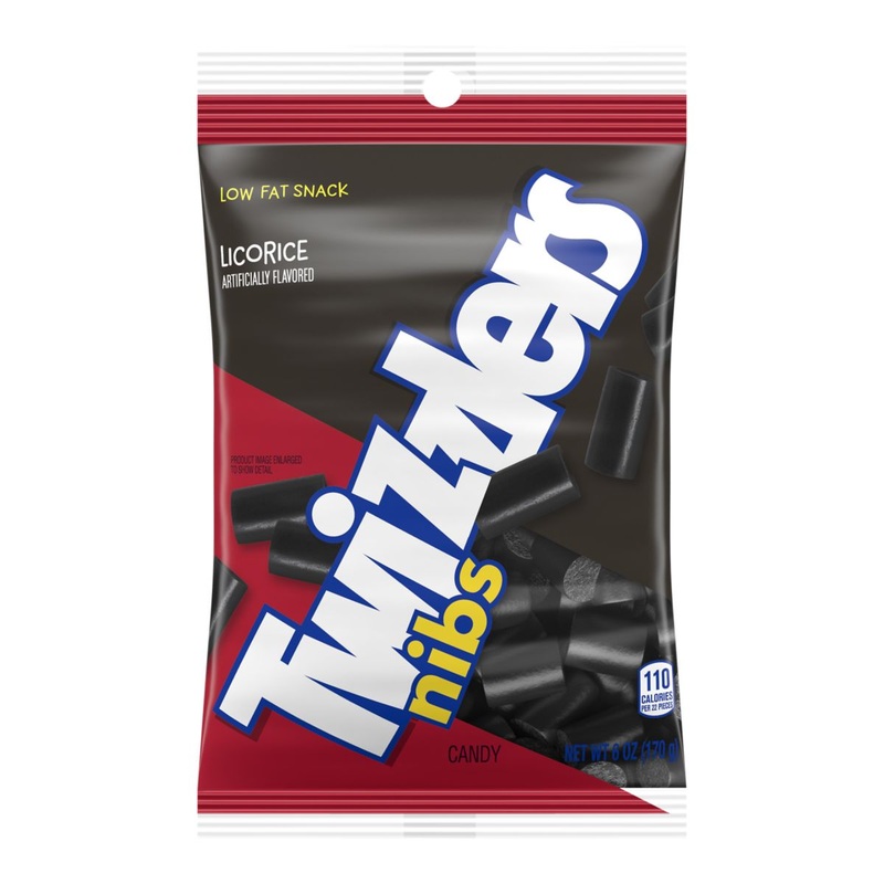 Twizzlers Nibs Black Licorice Candy Bits - 6-oz. Bag