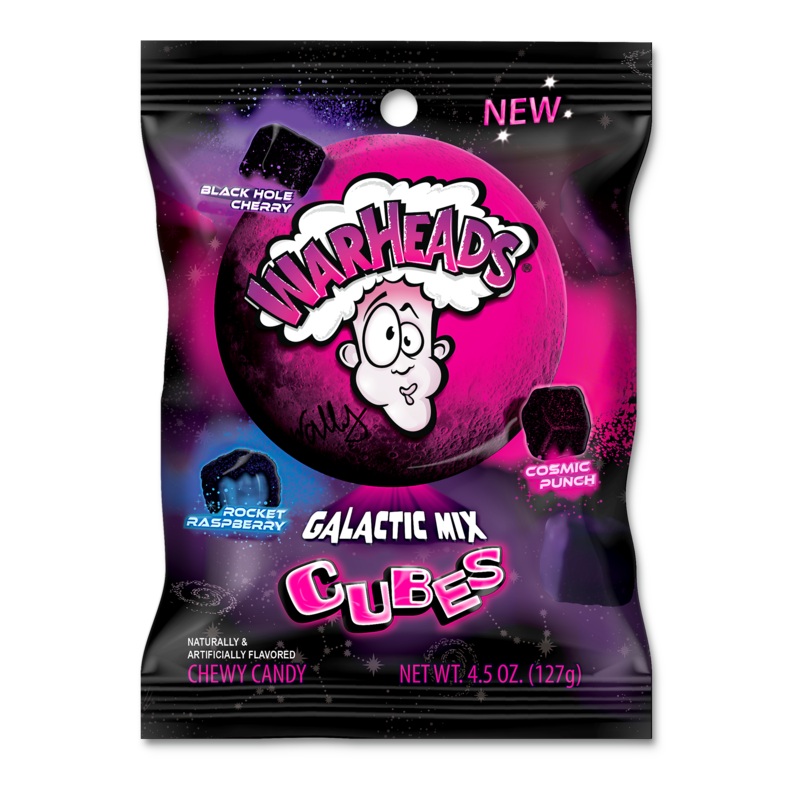 Warheads Galactic Cubes - 4.5 oz bag