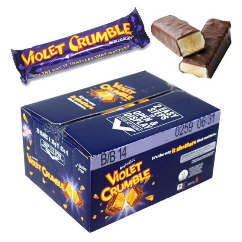 Violet Crumble Milk Chocolate Bar 20 Count