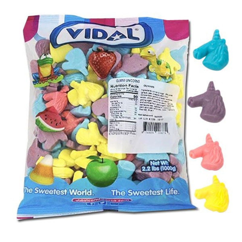 Vidal Gummi Unicorns 2.2lb Bulk