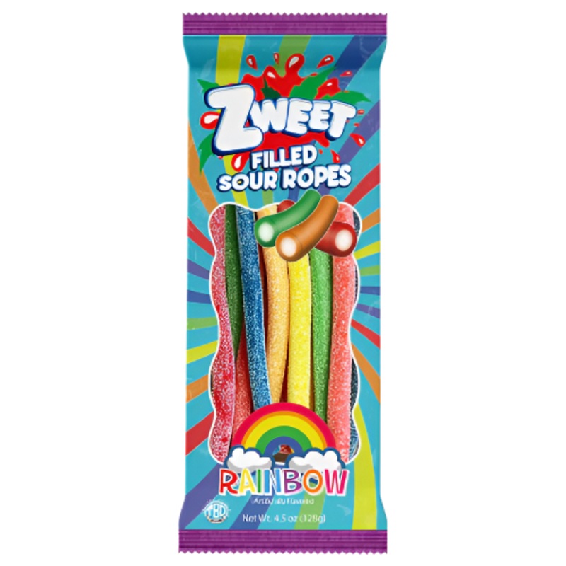 Zweet Filled Sour Ropes 4.5 oz. Tray