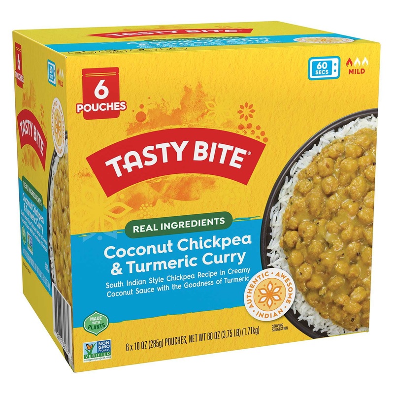 Tasty Bite Chickpea Coconut and Turmeric Curry, 10 oz., 6 ct.