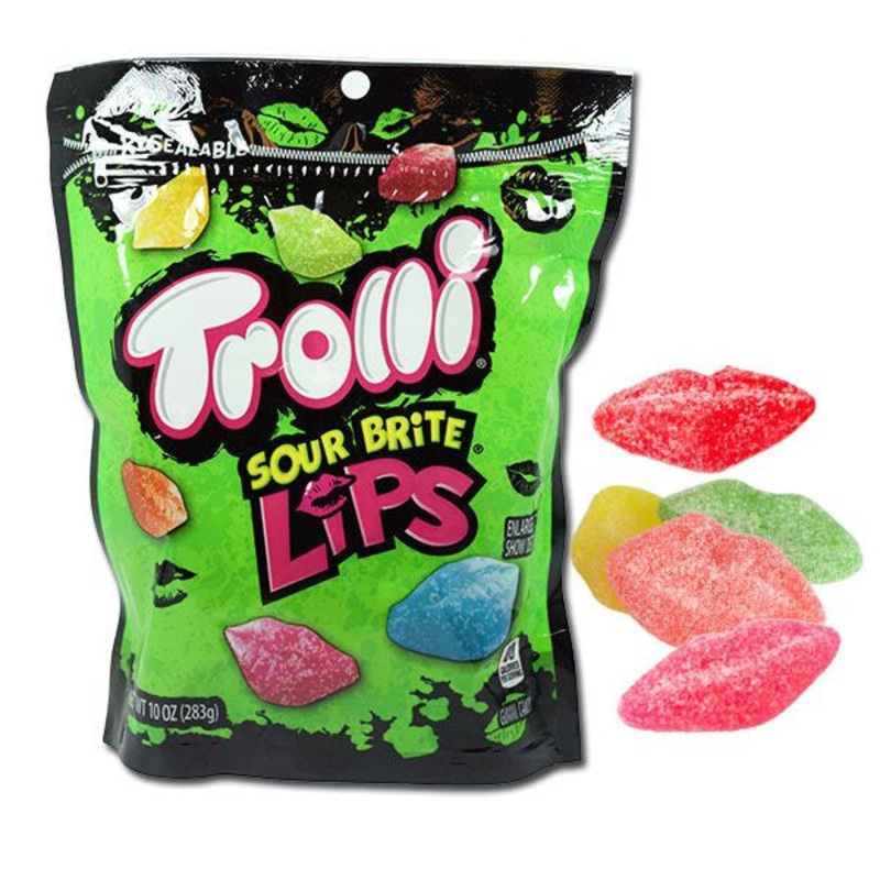 Trolli Sour Gummi Lips 10oz Bag