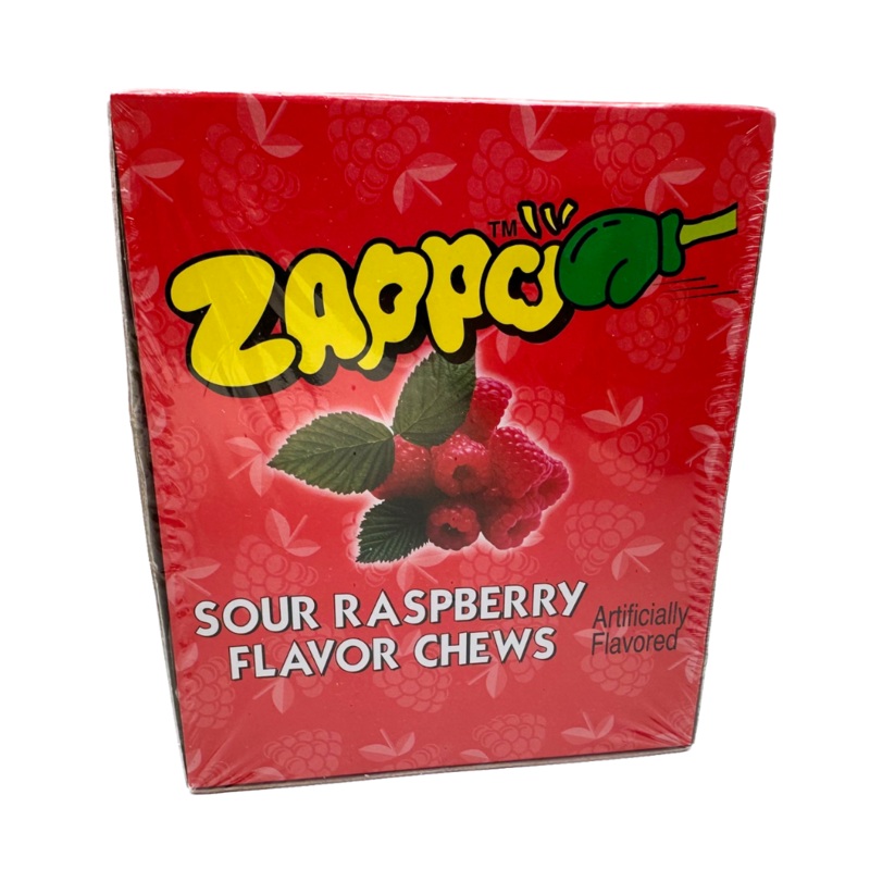 Zappo Sour Raspberry Chews - 30ct