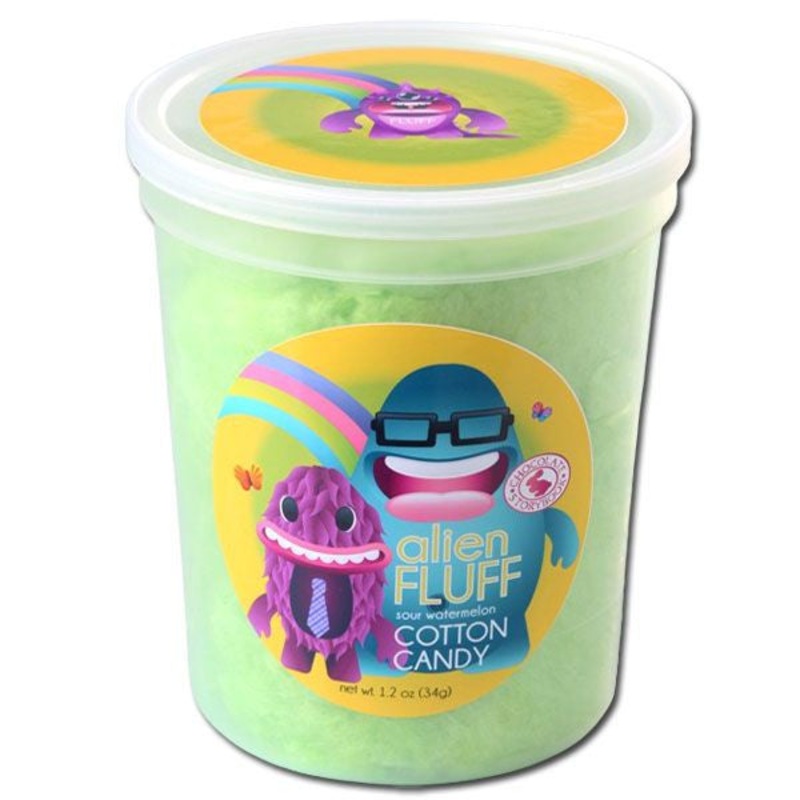 Alien Fluff Sour Watermelon Cotton Candy