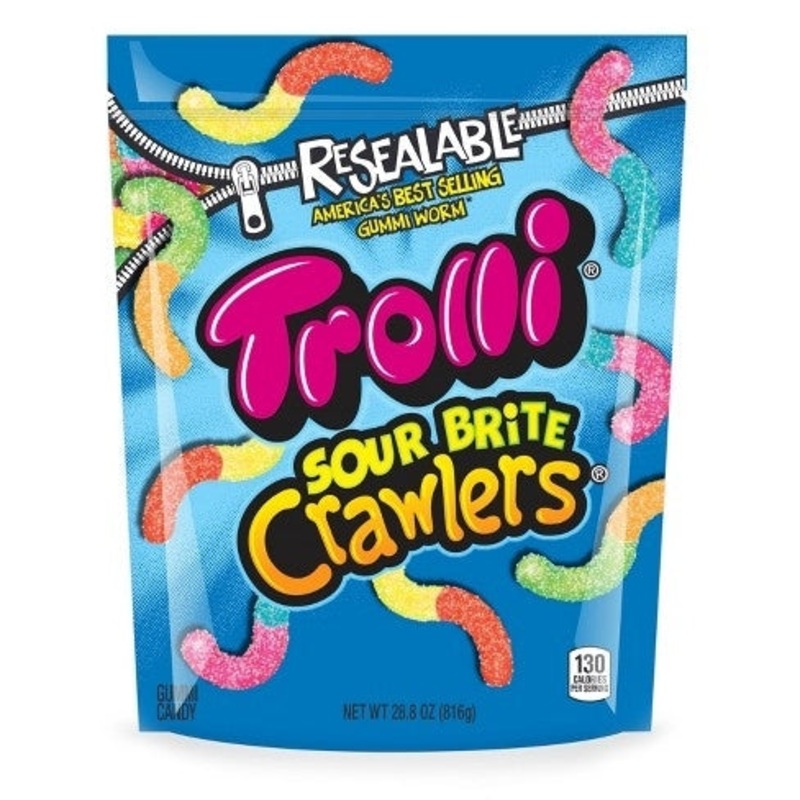 Trolli Sour Brite Crawlers 28.8oz Bag