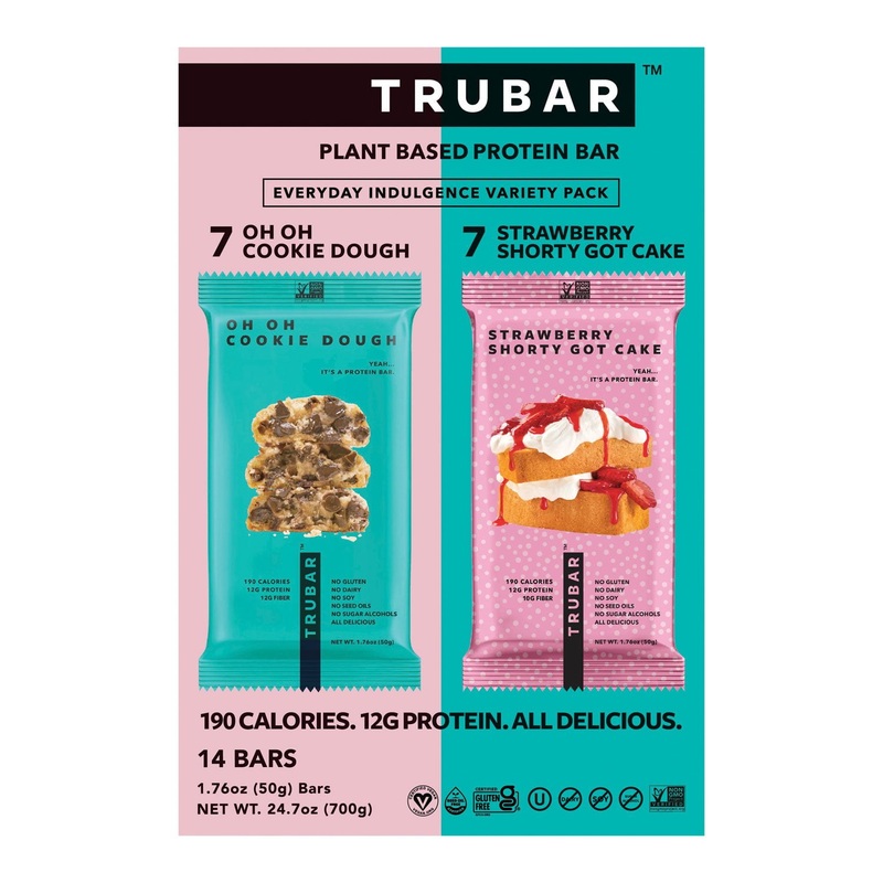 TRUBAR Plant Based Protein Bar Variety Pack, 14 ct.