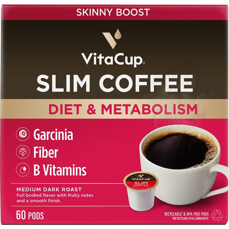 VitaCup Medium-Dark Roast Single Serve Coffee Cups, Slim Blend 60 ct.