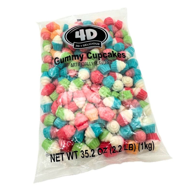 4D Gummy Cupcakes - 2.2lbs