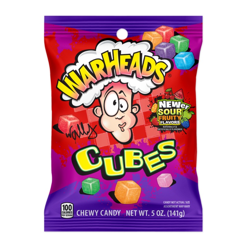 Warheads Sour Fruity Cubes - 5oz