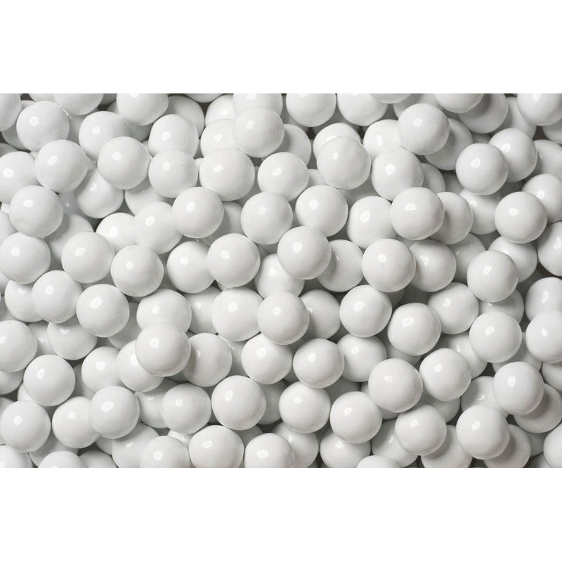 White Mini Chocolate Balls 2lb Bag Sixlets