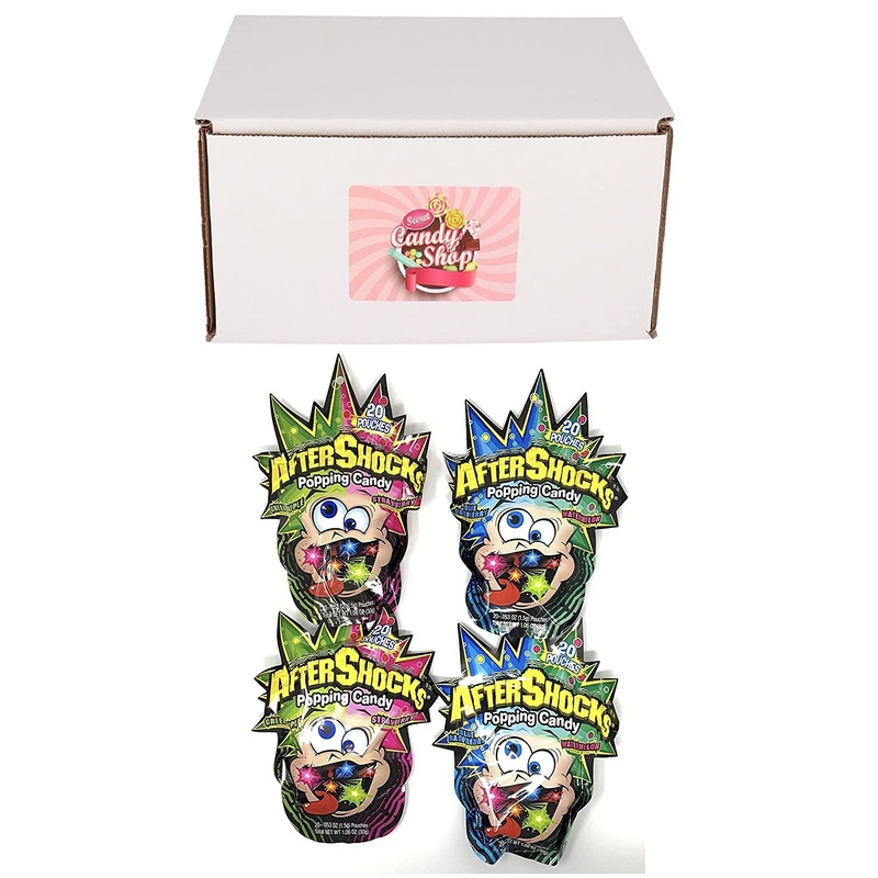 After Shocks Popping Candy 4 flavors (20 of each flavor, total of 80)