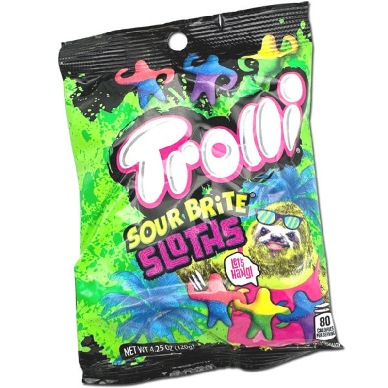 Trolli Sour Brite Sloths Gummies 4.25oz