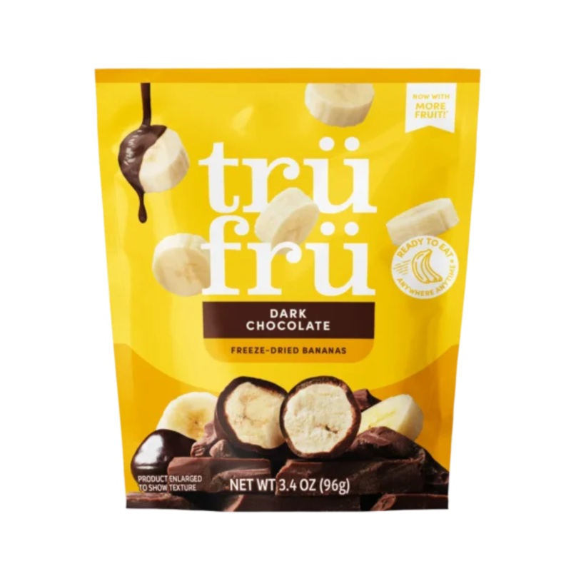 Tru Fru Freeze-Dried Fresh Bananas with Dark Chocolate - 3.4oz