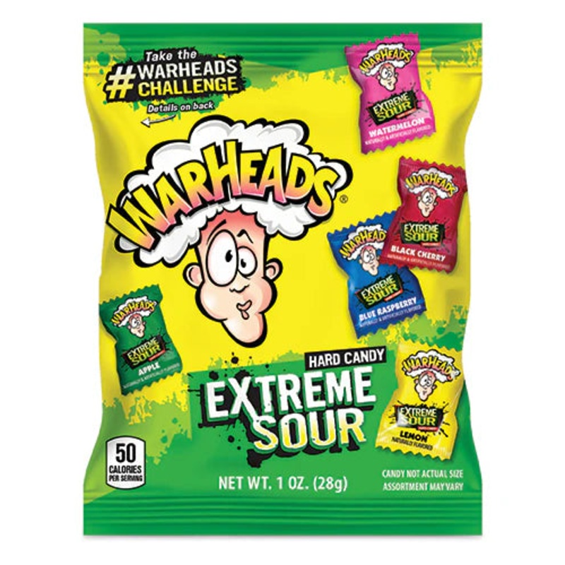 Warheads Extreme Sour Peg Bag 2oz Hard Candy