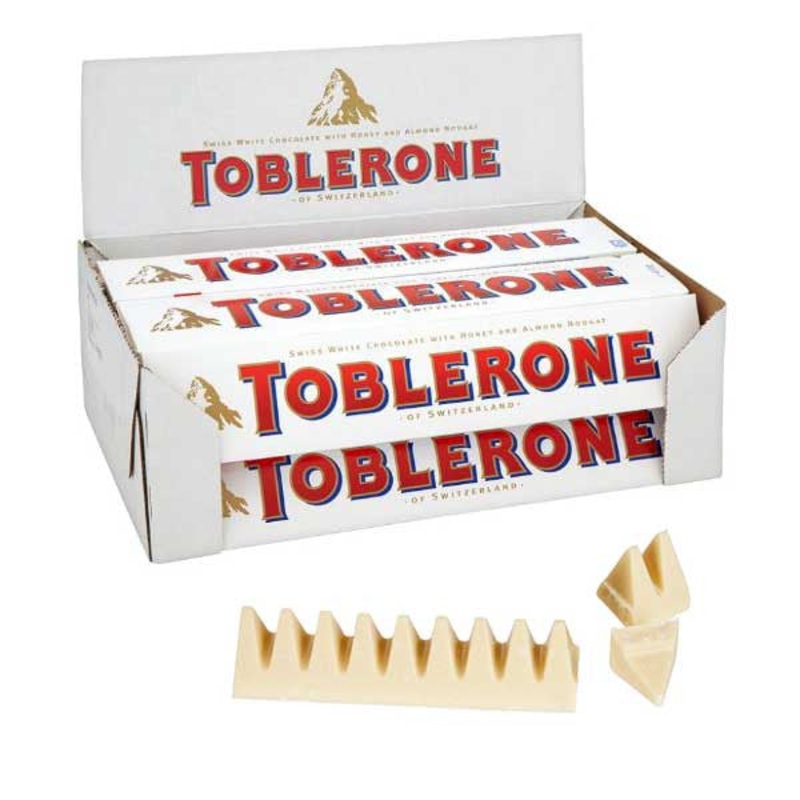 Toblerone White Chocolate 20 Count