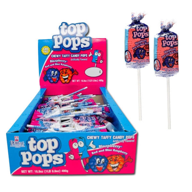 Top Pops Blazpberry 48 Count