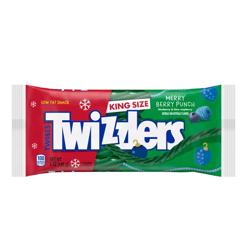 Twizzlers Merry Berry Punch King Size Twists - 5oz / 15ct