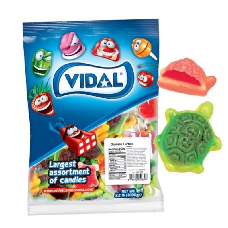 Vidal Gummi Filled Turtles 2.2lb