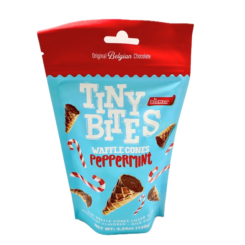 Tiny Bites Mini Peppermint Waffle Cones - 4.24oz