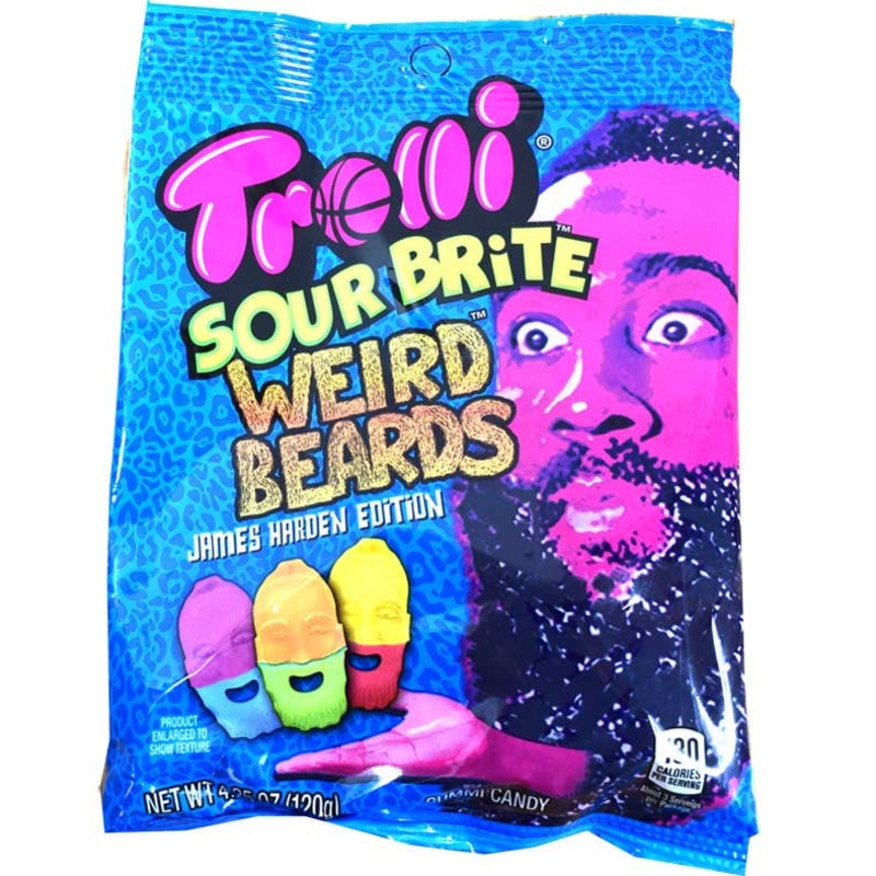 Trolli Sour Brite Weird Beards James Harden Edition