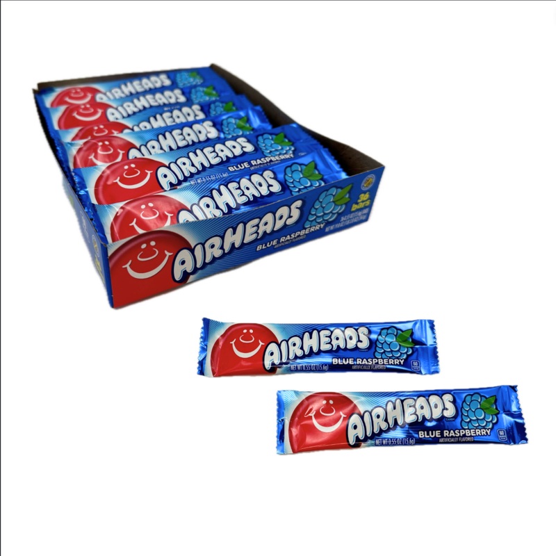 Airheads Blue Raspberry Taffy - 0.55oz / 36ct