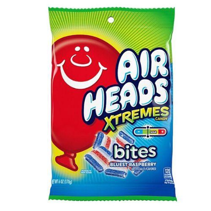 Airheads Xtremes Bites Bluest Raspberry - 6-oz. Bag