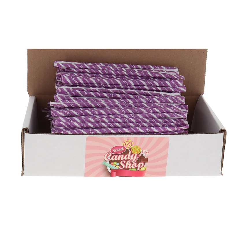 World's Silly Pixy Stix Sour Filled Candy Straws (Purple Grape)