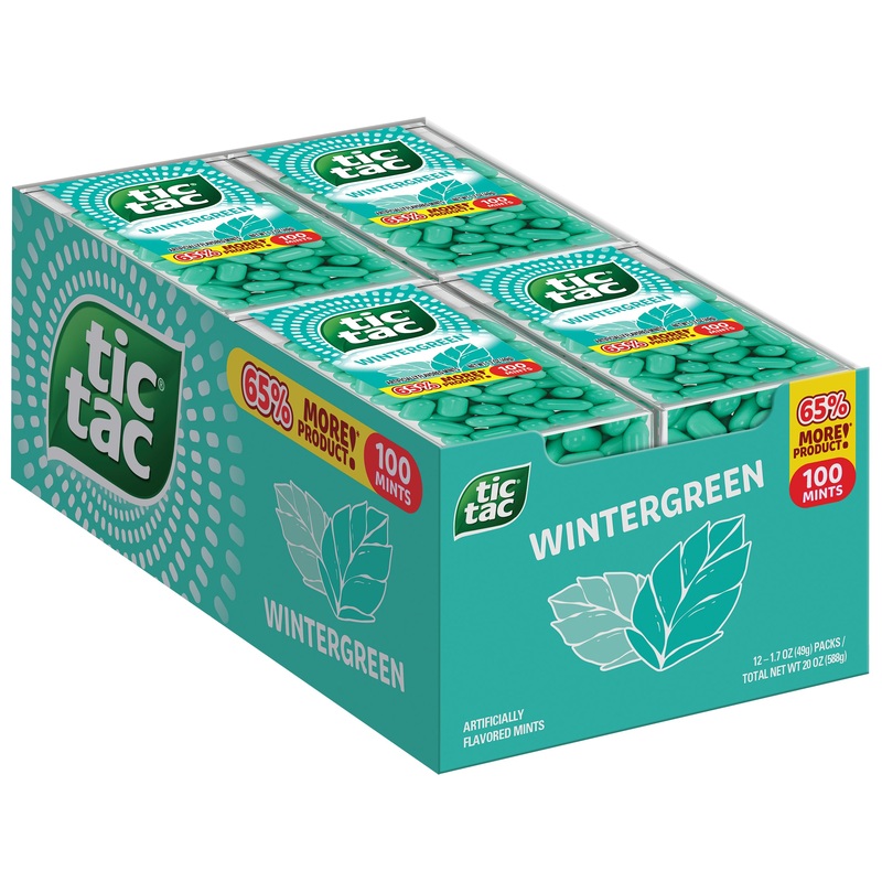 Tic Tac Wintergreen 1.75oz - 12/box