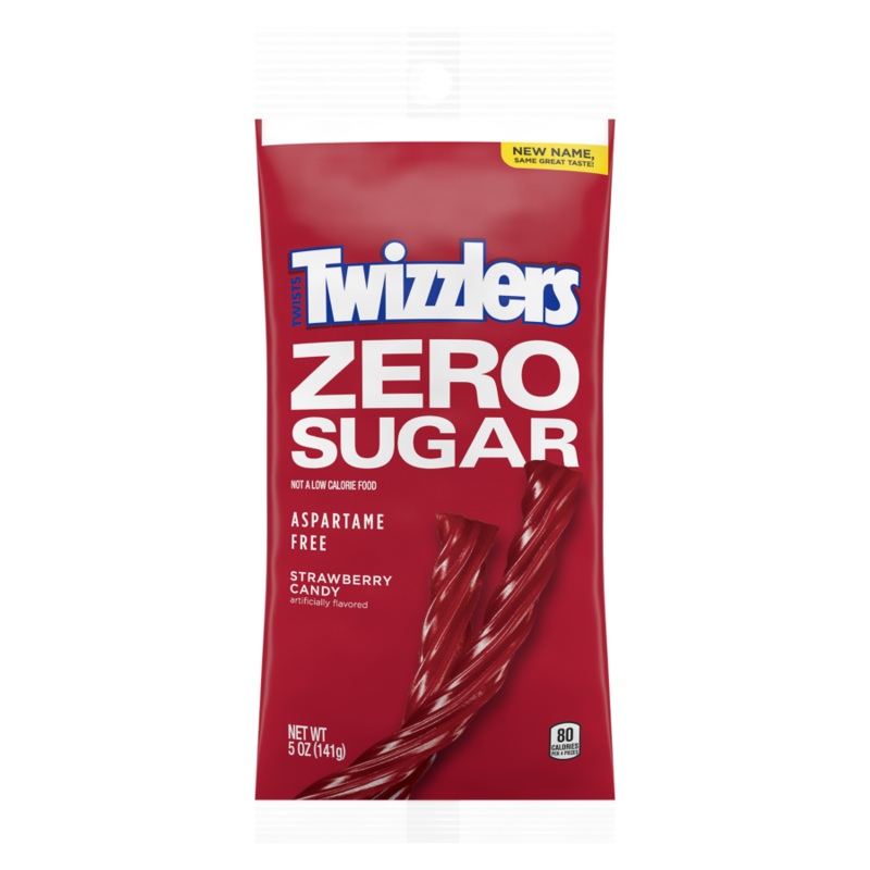 Twizzlers Zero Sugar Strawberry Licorice Twists - 5-oz. Bag