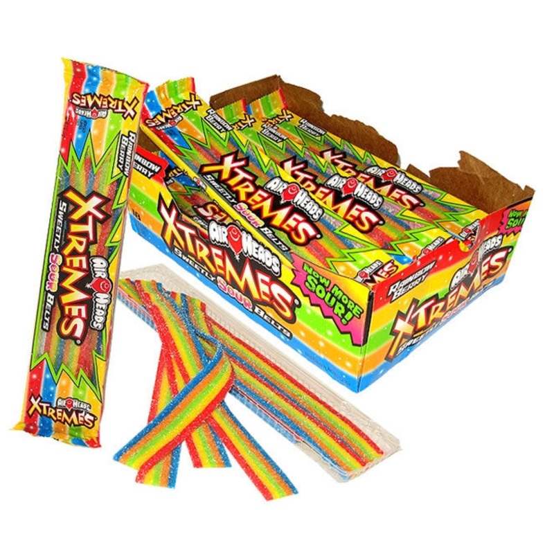 Airheads Xtremes Sour Belts  - 18/box