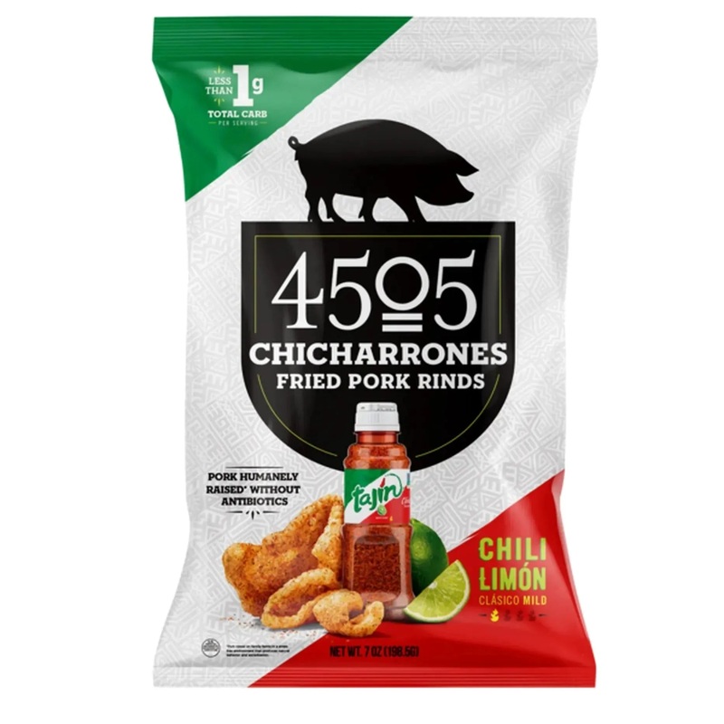 Benestar Chili Limn Chicharrones Pork Rinds: 12-Piece Box