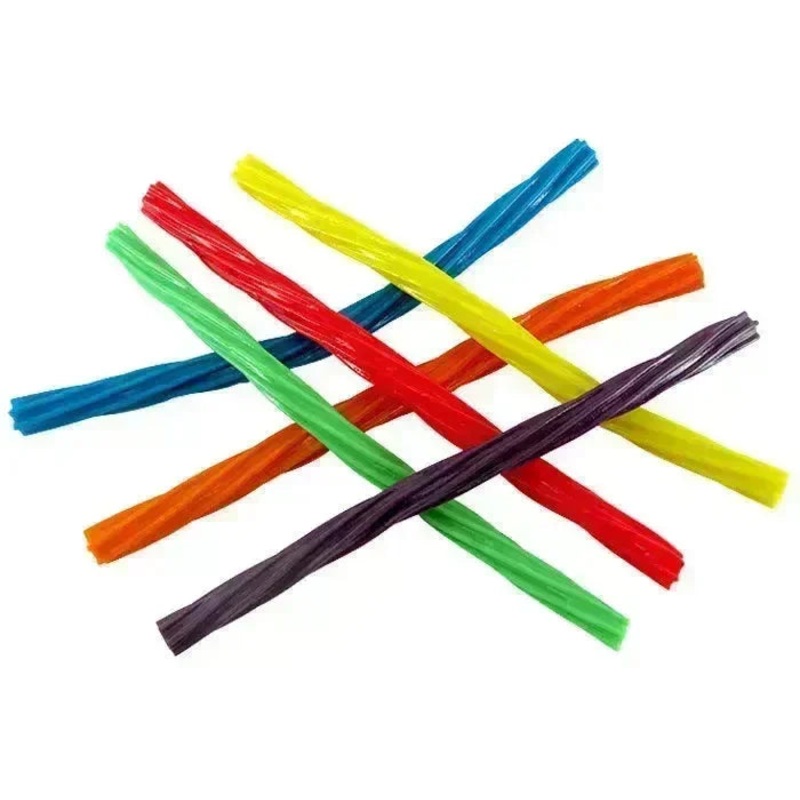 Twizzlers Twists Rainbow Candy Straws Bulk: 9LB Case