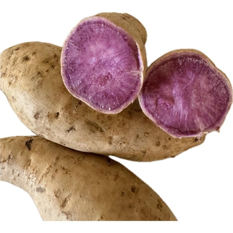 1 Pound Fresh Okinawan Japanese Purple Sweet Potatoes - White Skin With Vibrant Purple Flesh, Grown In Hawaii