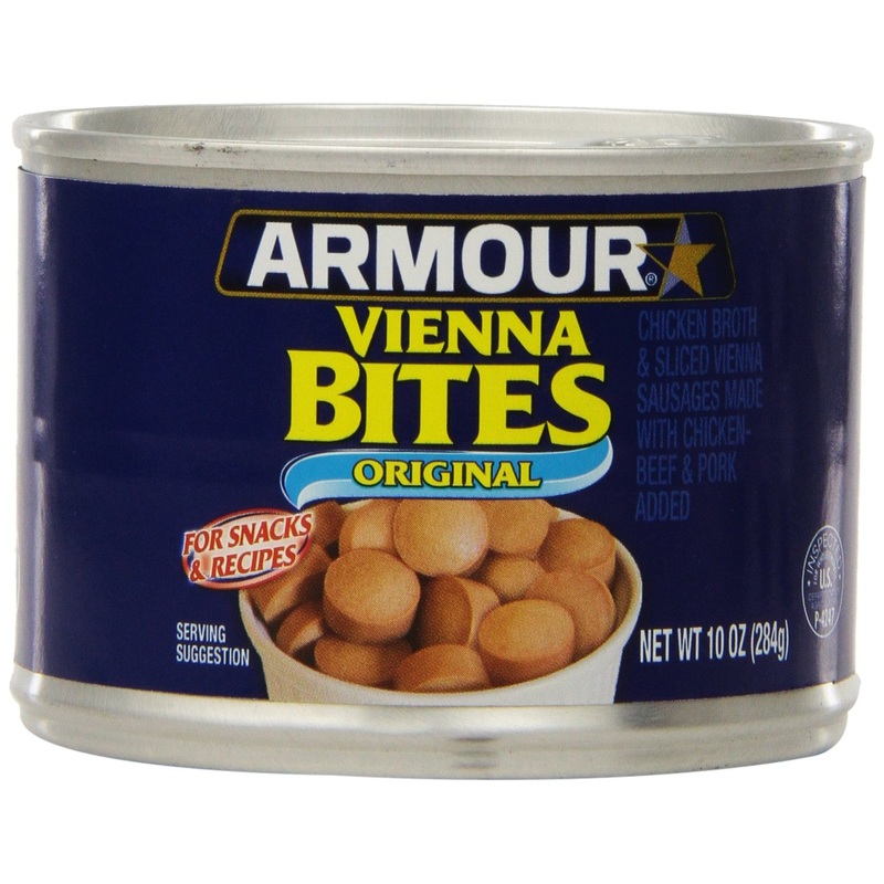 Armour Star Vienna Sausage Bites, Original Flavor, Canned Sausage, 10 Oz (Pack Of 12)