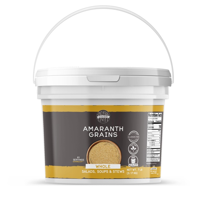 Birch & Meadow 1 Gallon Whole Amaranth Grains, Non Gmo, Allergen Free