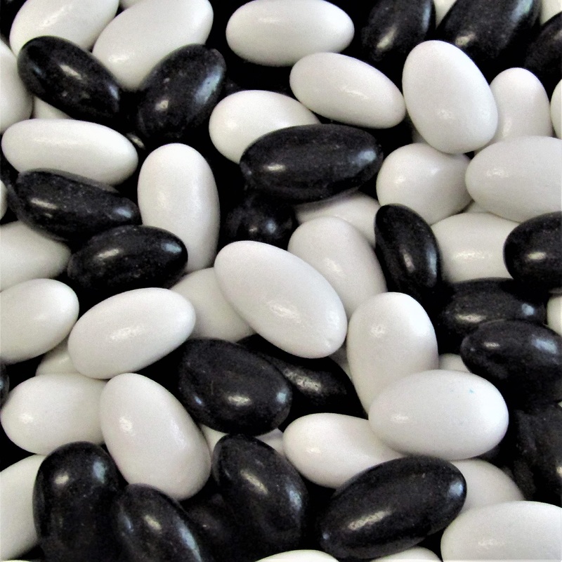 Black Tie Tuxedo Black & White Jordan Almonds By Its Delish 3 Lbs - Usa Made, Vegan & Kosher- Perfect For Wedding Favors, Bridal