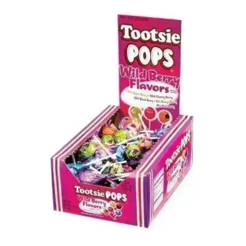 Tootsie Pops - Wild Berry Flavors Assortment: 100-Piece Box