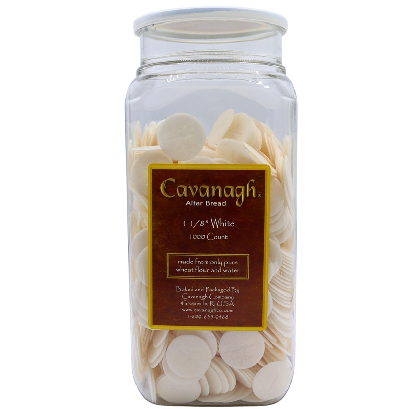 Altar Communion Bread White 1 1/8 Inch 1000 Count Cross Holy Church Wafers