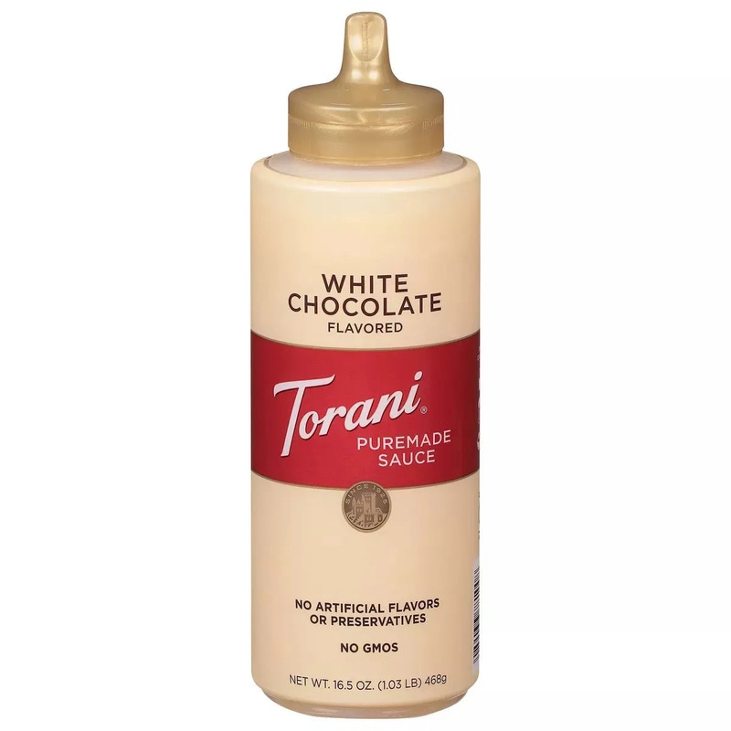 Torani White Chocolate Sauce: 16.5-Ounce Bottle