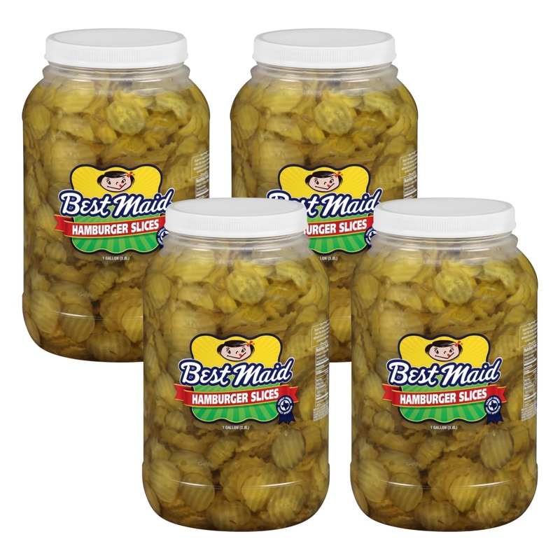 Best Maid Hamburger Slices 1 Gal (4 Pack)
