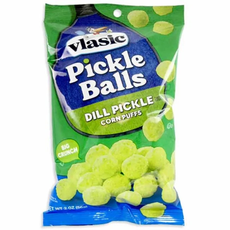 Vlasic Dill Pickle Corn Puffs: 12-Piece Box
