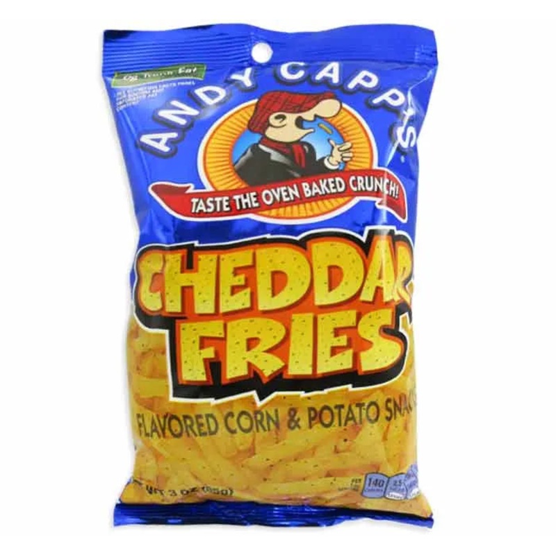 Andy Capp's Cheddar Fries: 12-Piece Case