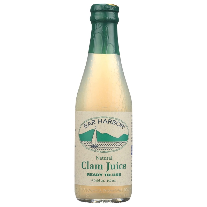 Bar Harbor Clam Juice, 8 Fl Oz - Premium Seafood Broth for Cooking and Cocktails, Gluten-Free, All-Natural Flavor
