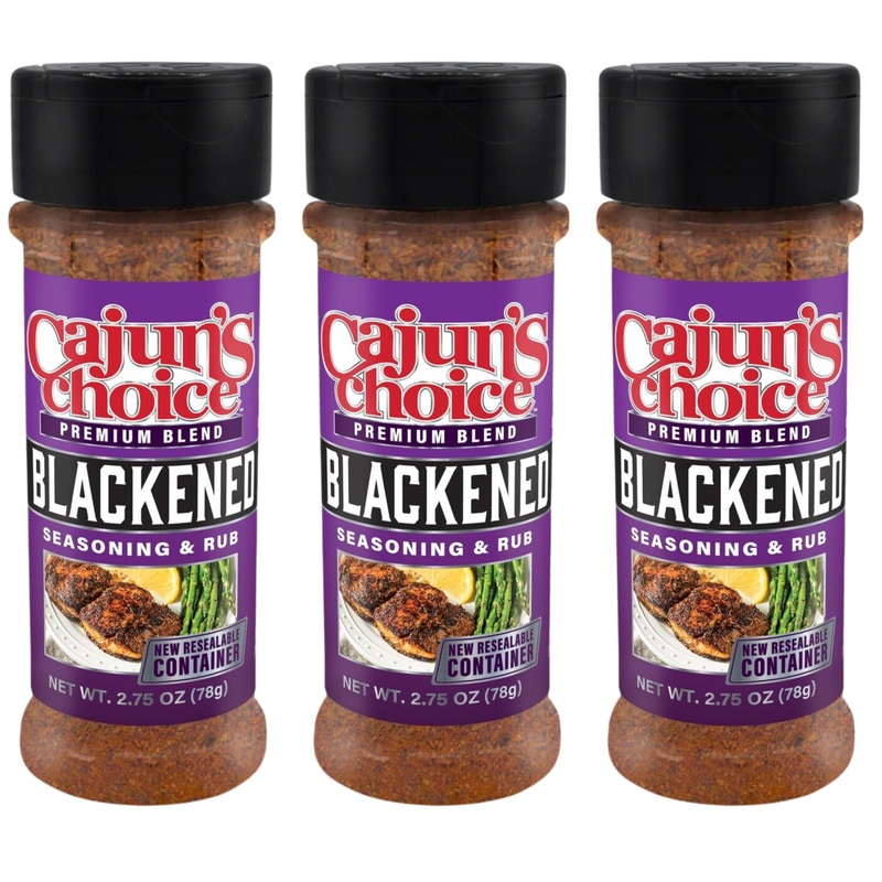 Blackened Seasoning 2.75 Oz Cajun'S Choice Louisiana Foods (Pack Of 3)