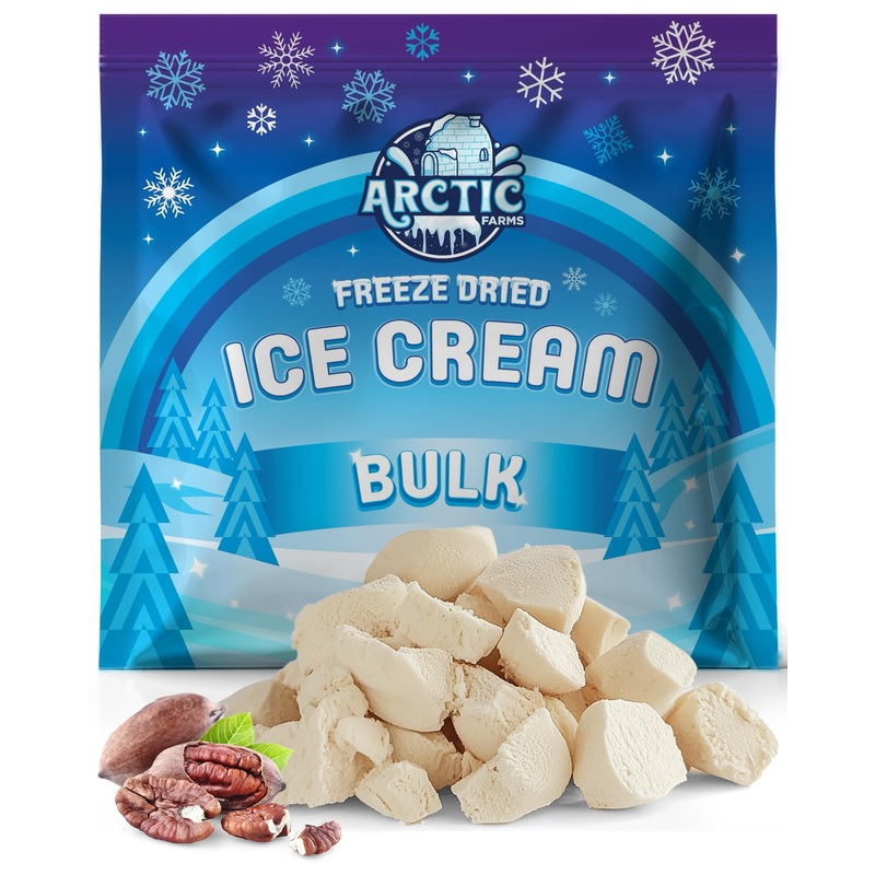 Arctic Farms Freeze Dried Ice Cream Bits Bulk - Does Not Melt (Butter Pecan) (1Lb)
