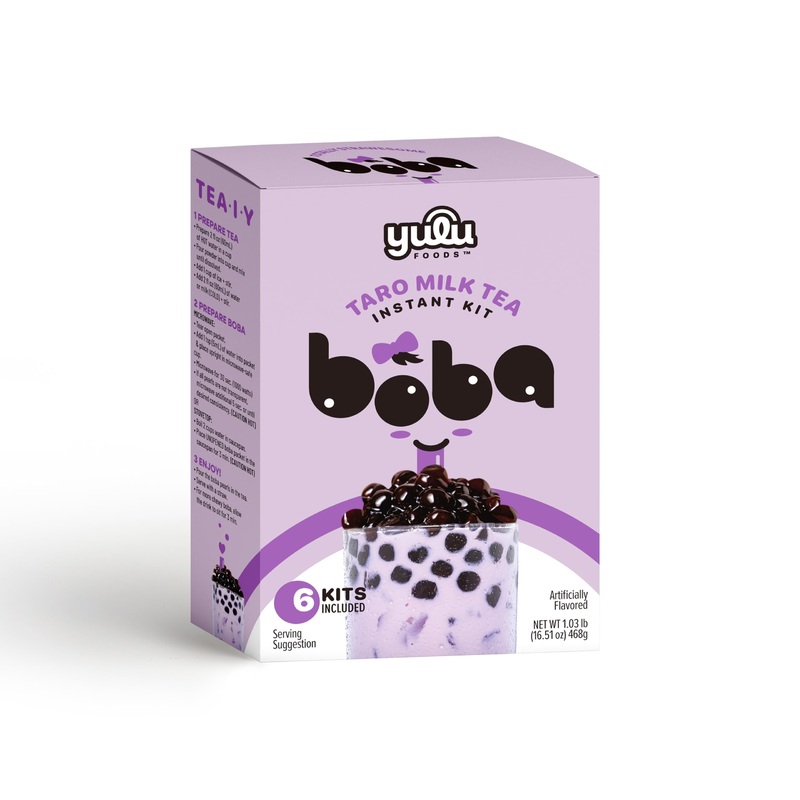 Yulu Foods Instant Bubble Pearls For Taro Milk Tea With Brown Sugar Flavor - 6 Servings
