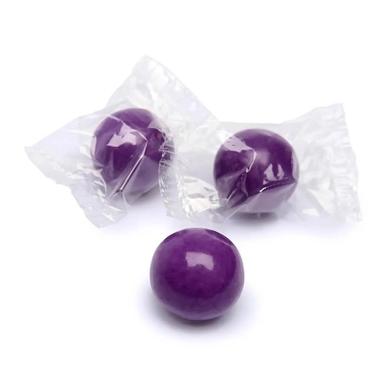 Wrapped 1-Inch Gumballs - Purple: 200-Piece Bag