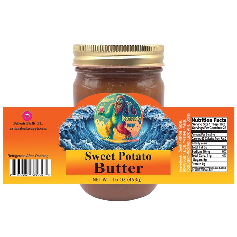 Beachsquatch Sweet Potato Butter, 19 Ounce Jar